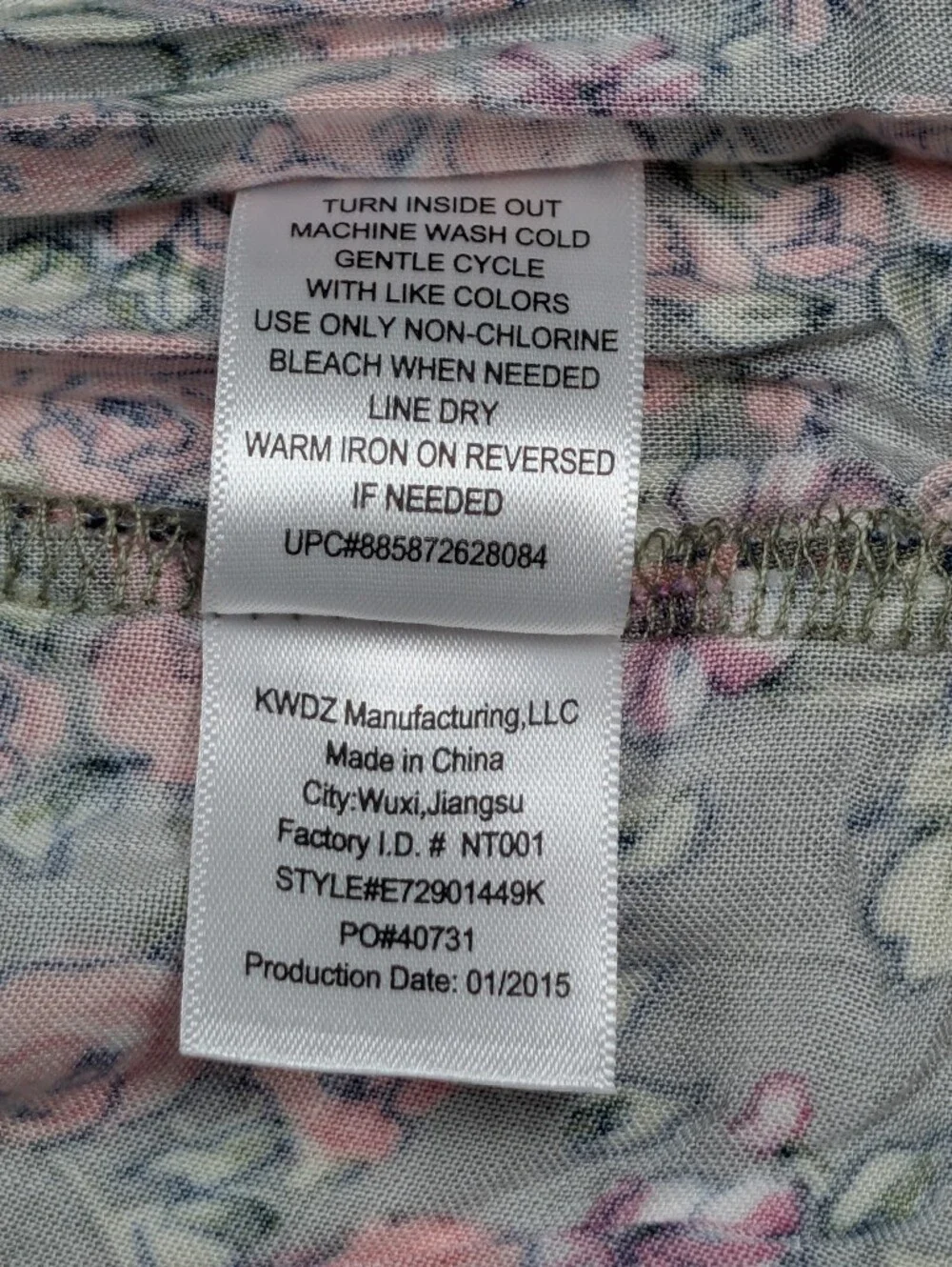 Knitworks Girls Size 12 Floral Tiered Cami Dress Sage Pink Crochet Trim